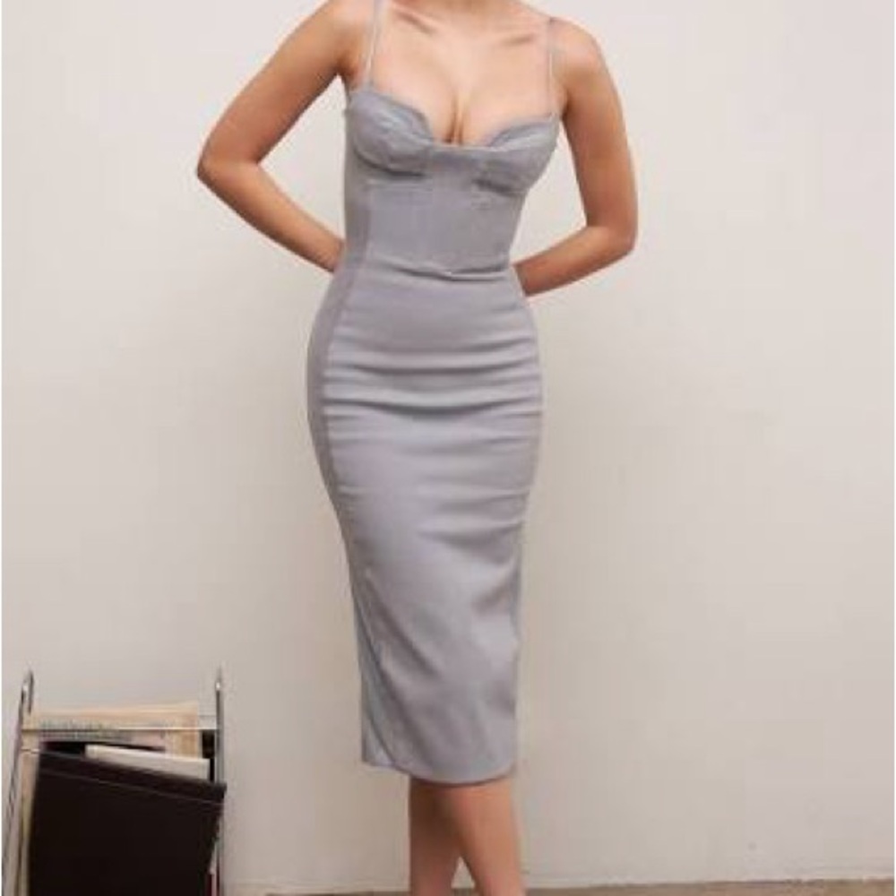 House of CB Gray Midi Dress - Picture 4 of 11